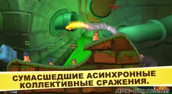 Скриншоты из Worms 3 на Андроид 2