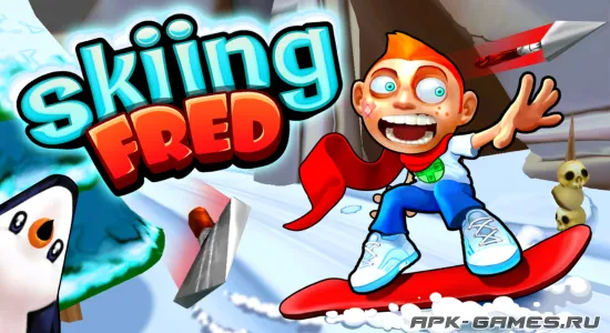 Скриншоты из Skiing Fred на Андроид 1