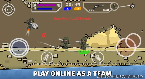 Скриншоты из Mini Militia — Doodle Army 2 на Андроид 2