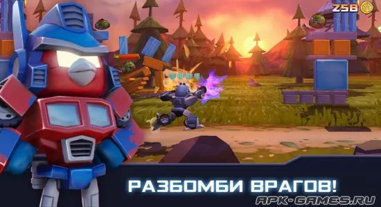 Скриншоты из Angry Birds Transformers на Андроид 1