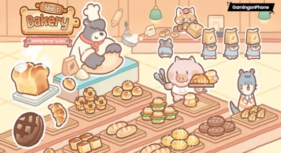 Скриншоты из Bear Bakery — Merge Tycoon на Андроид 1