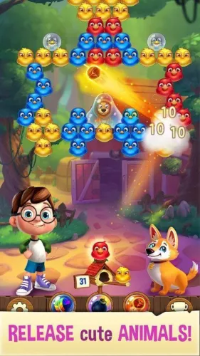 Скриншоты из Bubble Birds V — Color Birds Shooter на Андроид 2