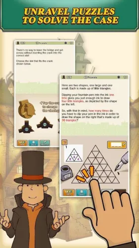 Скриншоты из Layton: Curious Village in HD на Андроид 3