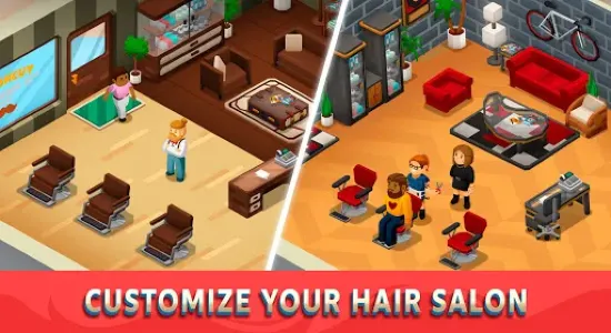 Скриншоты из Idle Barber Shop Tycoon на Андроид 3