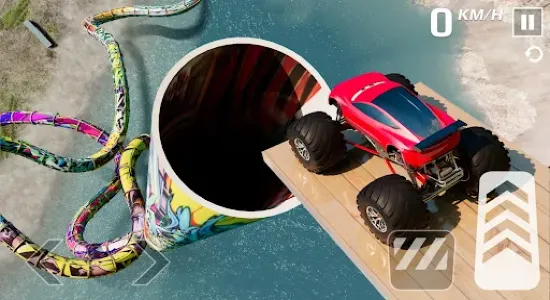 Скриншоты из Monster Truck Mega Ramp Stunt на Андроид 2