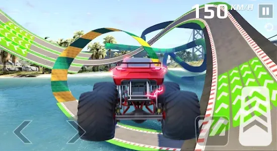 Скриншоты из Monster Truck Mega Ramp Stunt на Андроид 1