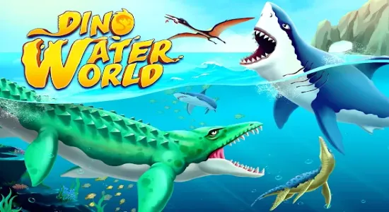 Скриншоты из Jurassic Dino Water World (мод) на Андроид 3